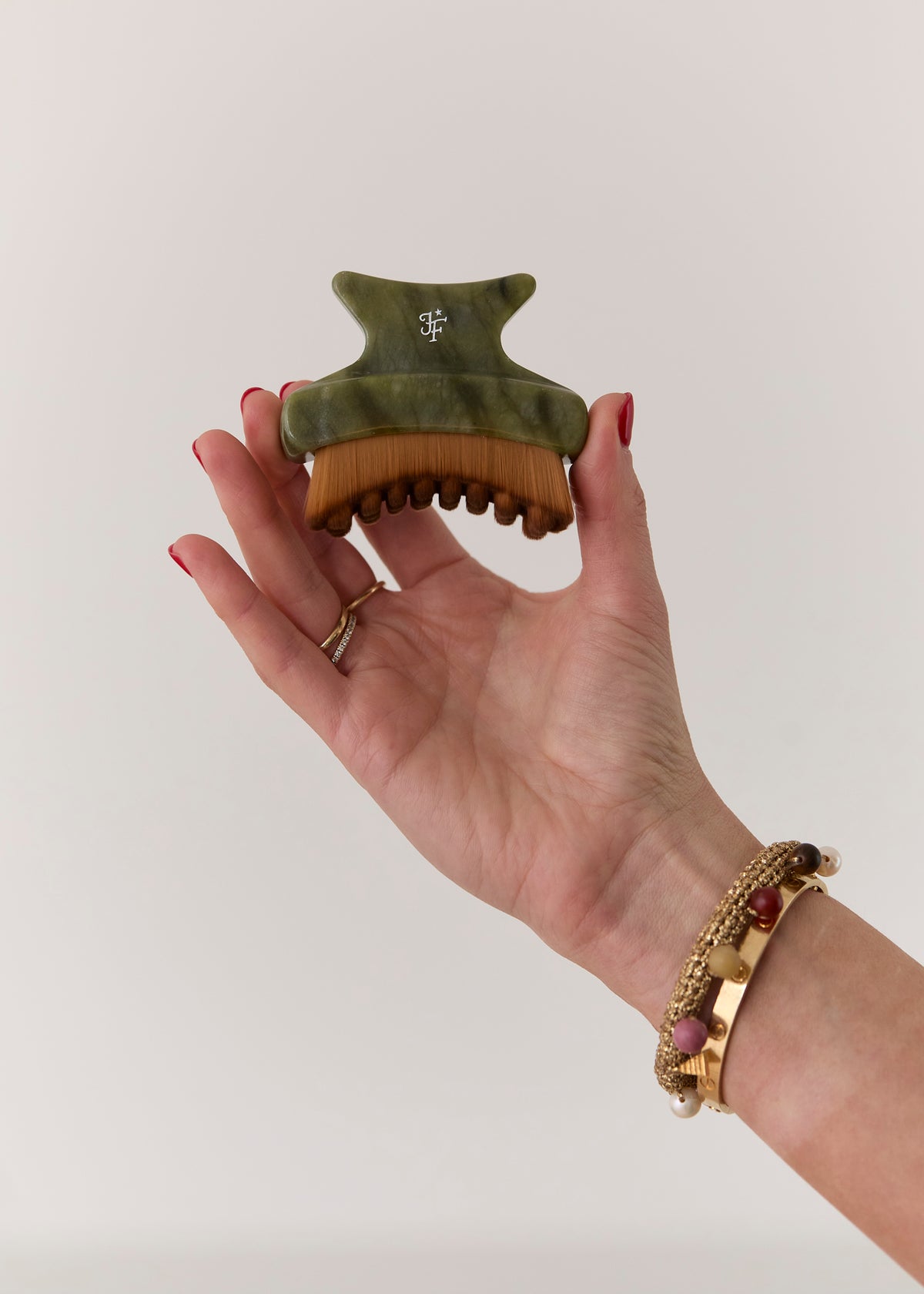 GREEN JADE LYMPHATIC CONTOUR BRUSH - PREMIUM STONE