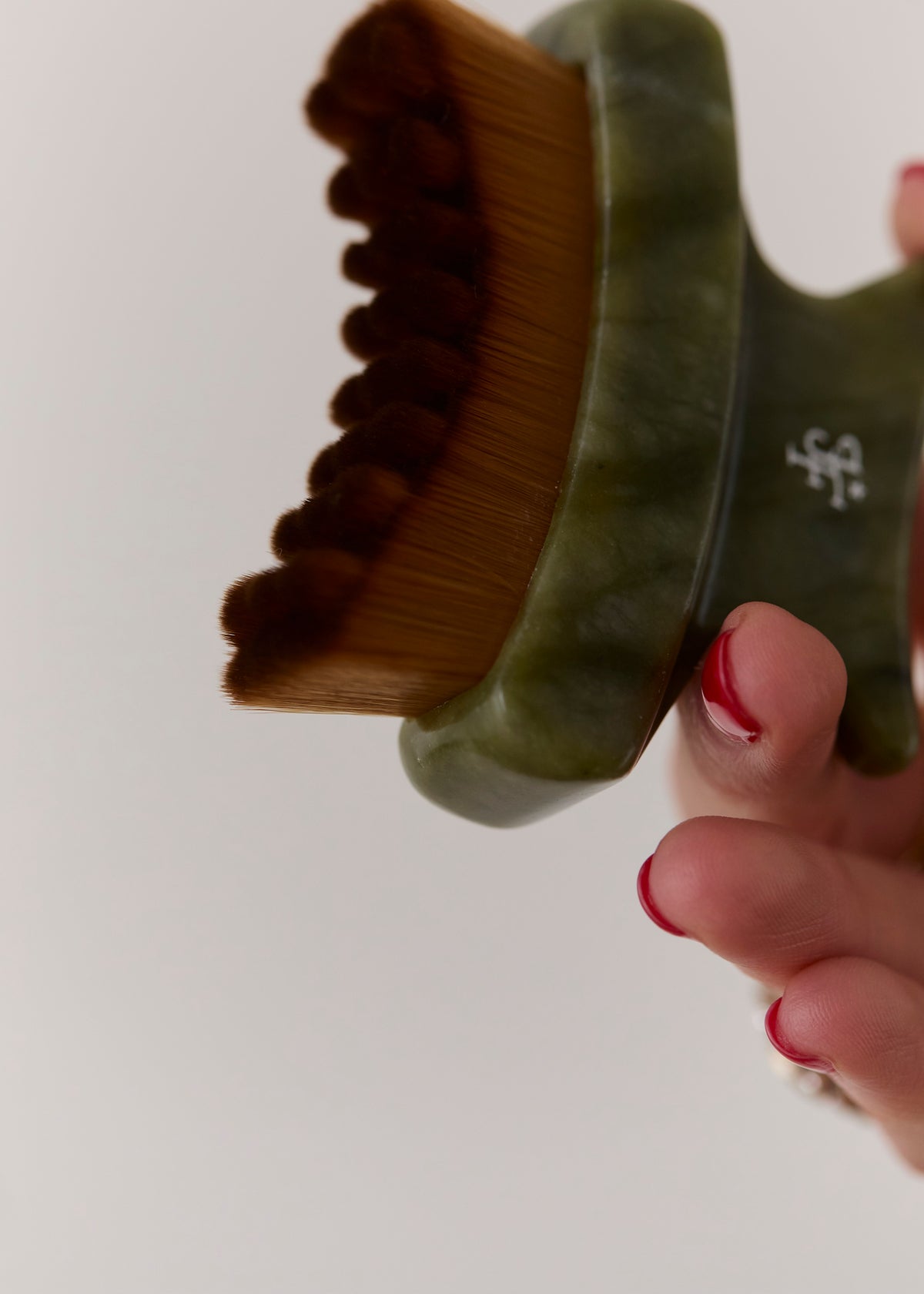 GREEN JADE LYMPHATIC CONTOUR BRUSH - PREMIUM STONE
