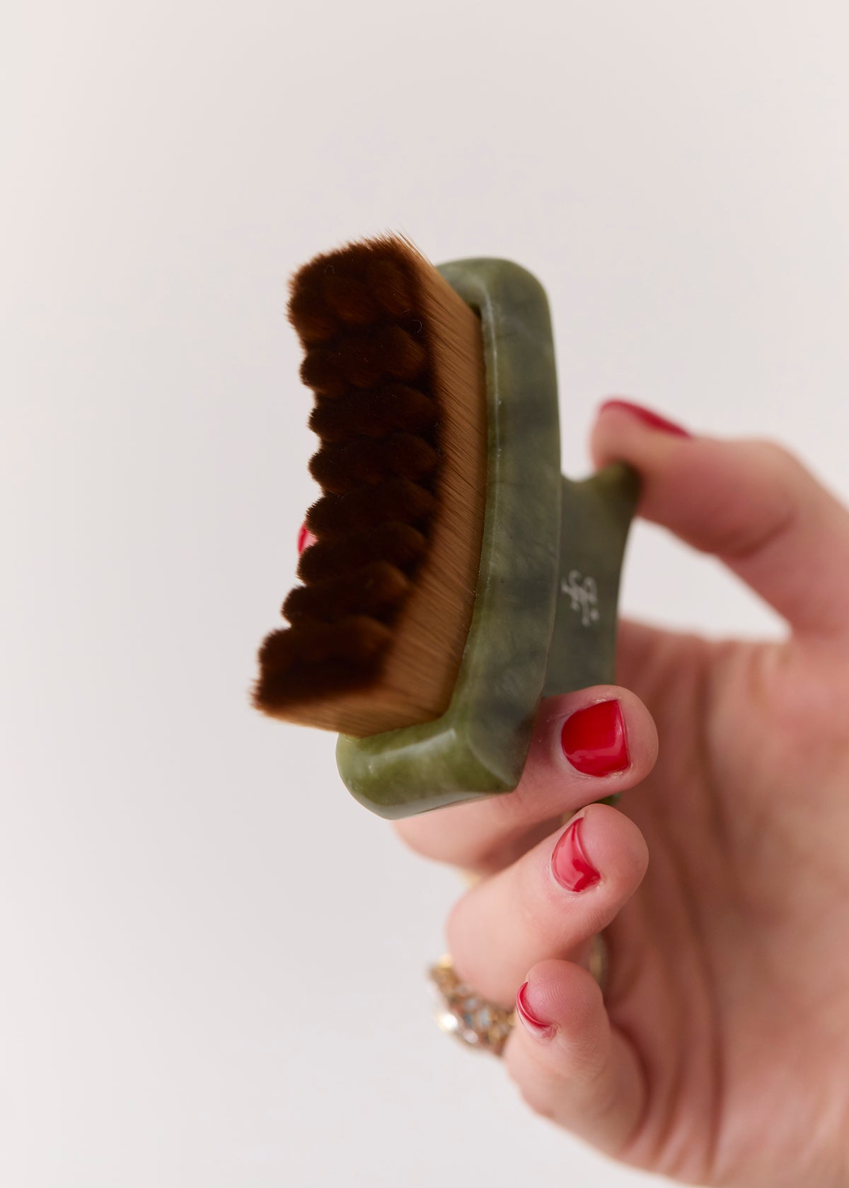 GREEN JADE LYMPHATIC CONTOUR BRUSH - PREMIUM STONE
